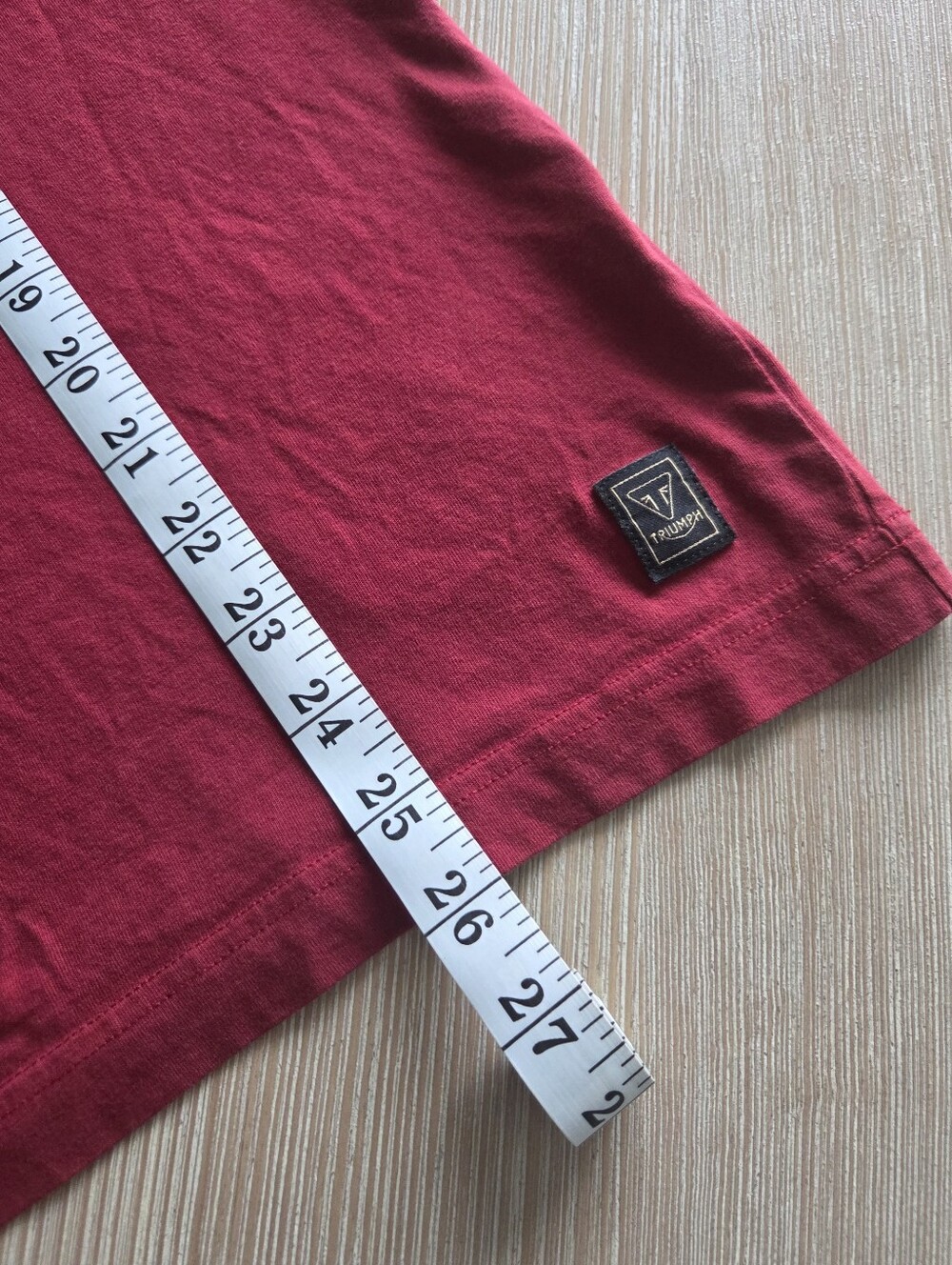 Triumph Motocycles Red Logo Graphic T Shirt Mens Size Large - Picture 5 of 7